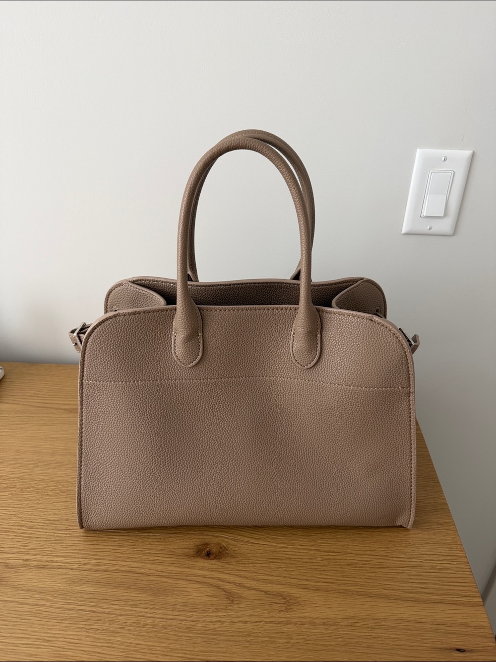 Taupe shoulder bag